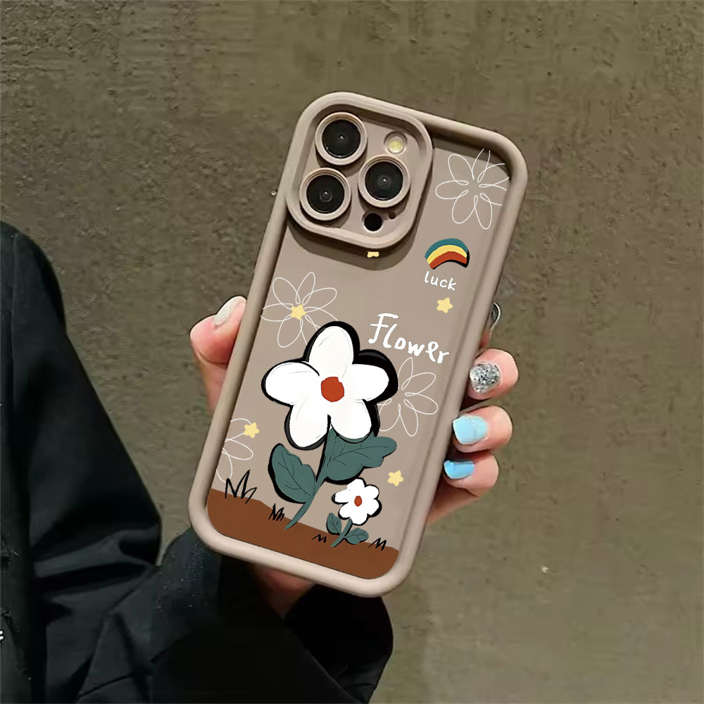 Phone Cases Drop Proof - Lucky Cartoon Flower Soft TPU Anti