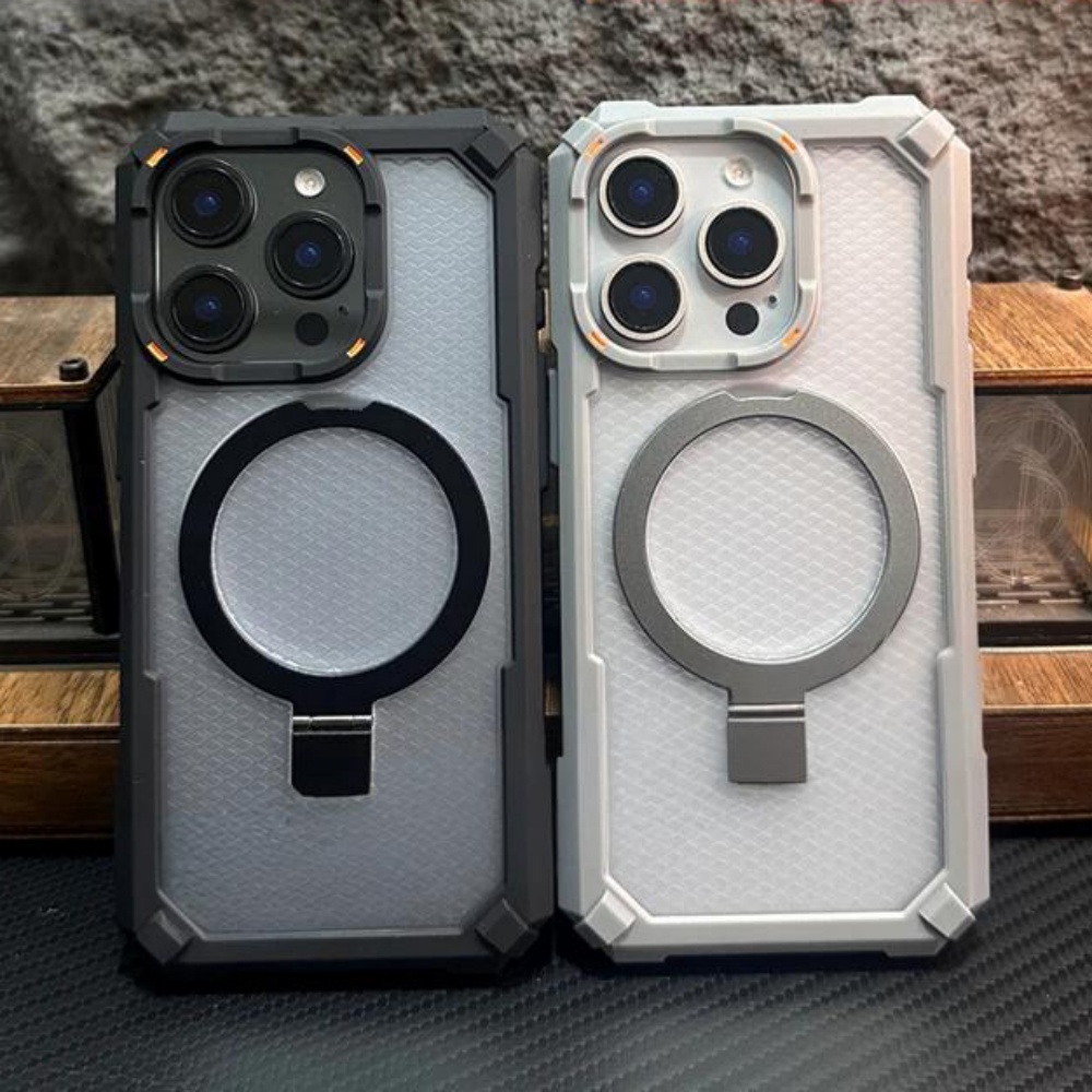 Rugged Armor Case - Rugged Metal Magnetic Holder Shockproof Case