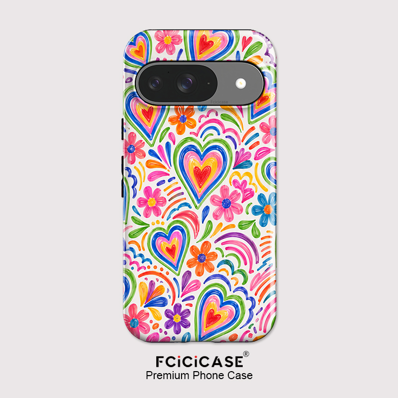 Google Pixel 9 Pro - Fcicicase For Pixel 10A Love Heart