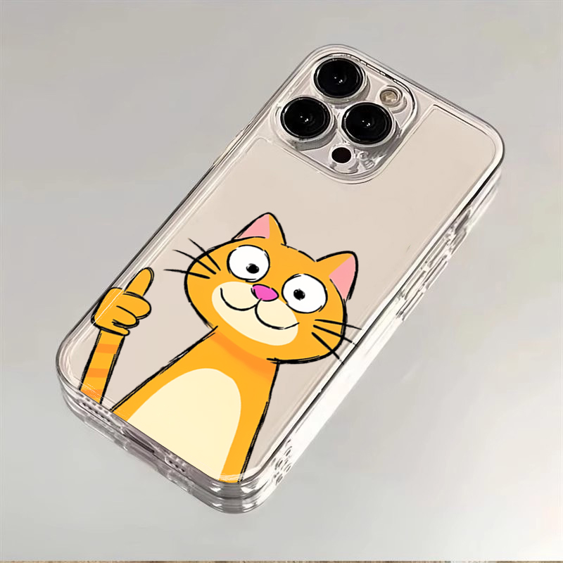 Phone Cases Orange - Cartoon Orange Cat Phone Case For
