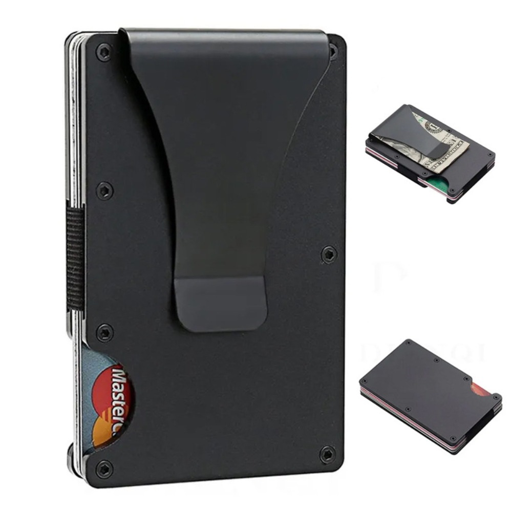 Card Holder Slim Case - Aluminum Alloy Rfid Blocking Card Holder