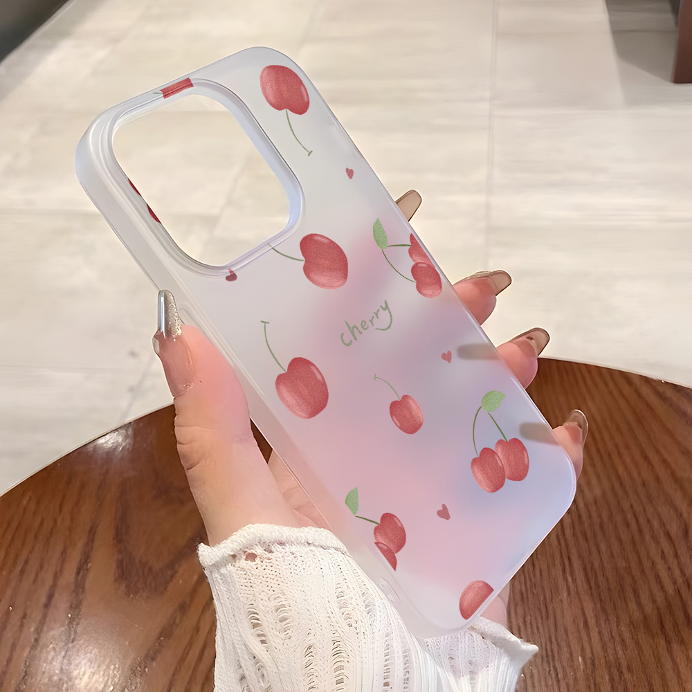 Phone Cases Cherry - Cherry Phone Case Frosted For iPhone