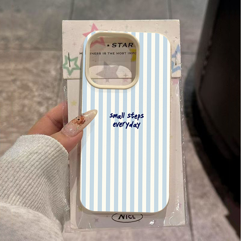 Phone Cases Blue - Blue English Blue White Stripes Case