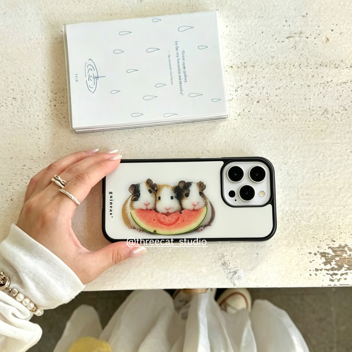 Korean Ins Guinea Pig Eat Wate - Phone Cases Korean recension och pris