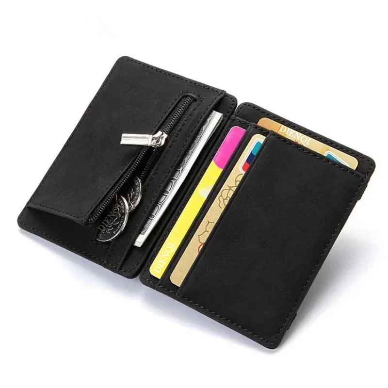 PU Leather Magic Wallet Men Bu - Card Holder Slim Case recension och pris