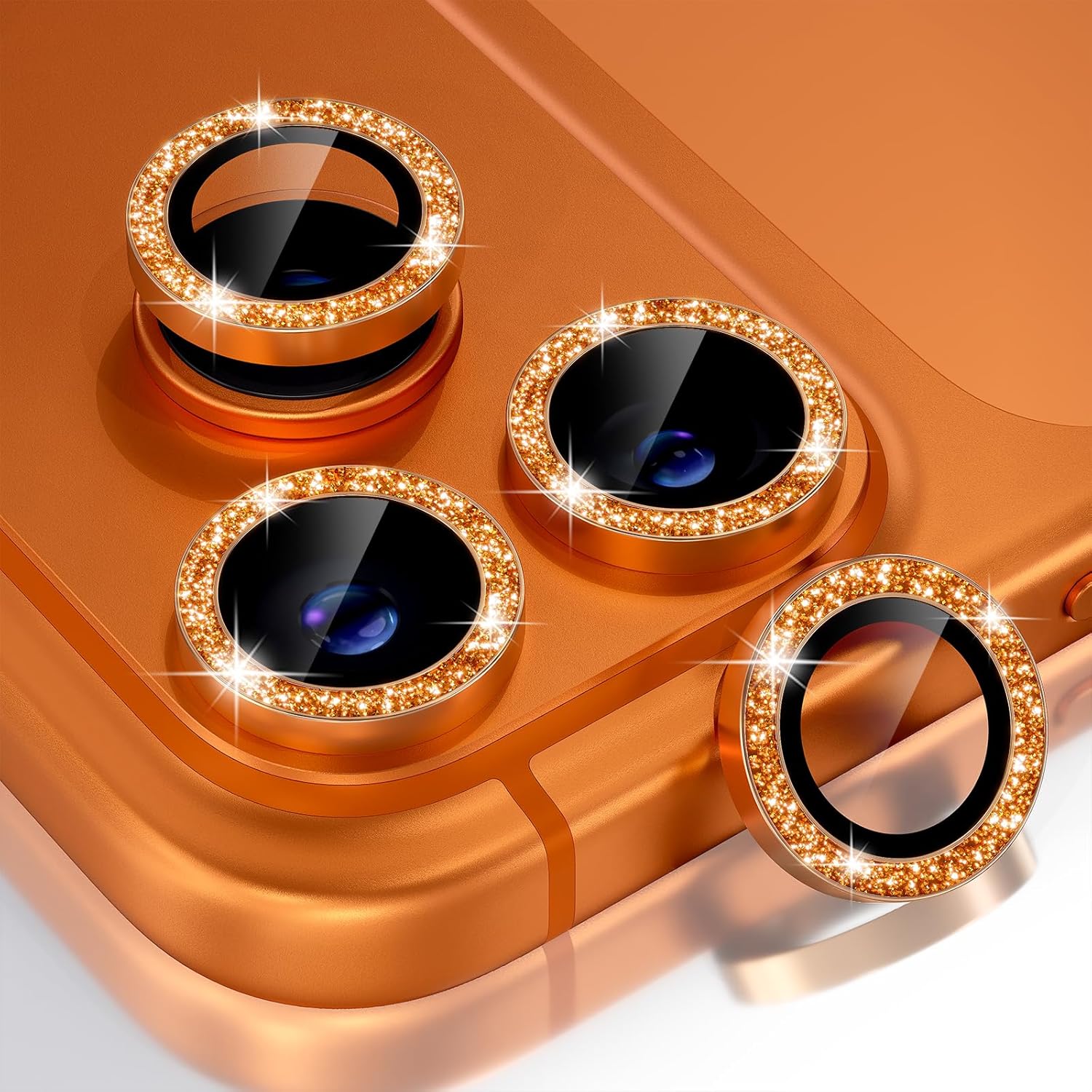 Glitter Orange Camera Lens Pro - Phone Cases Orange recension och pris