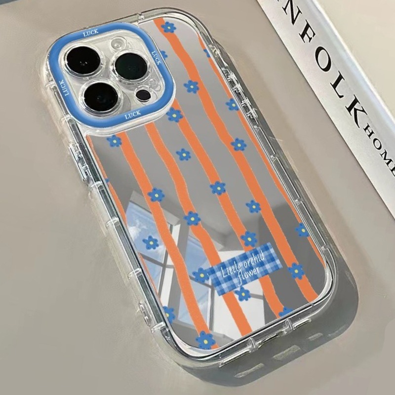 Blue Striped Flowers Pattern M - Phone Cases Blue recension och pris