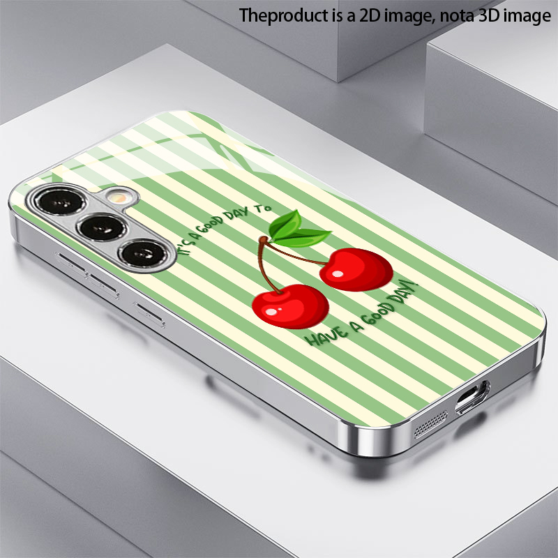 Cherry Stripe Pattern 2D Phone - Phone Cases Cherry recension och pris