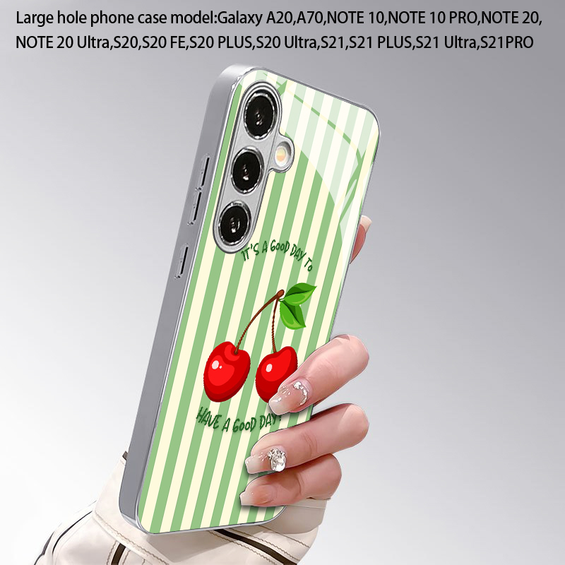 Cherry Stripe Pattern 2D Phone - Phone Cases Cherry recension och pris
