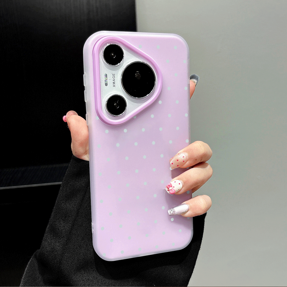 Adorable Light Blue Polka Dot  - Phone Cases Blue recension och pris