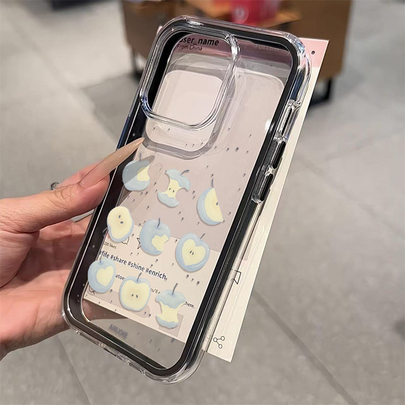 Cute Blue apple 2in1 Clear Pho - Phone Cases Blue recension och pris