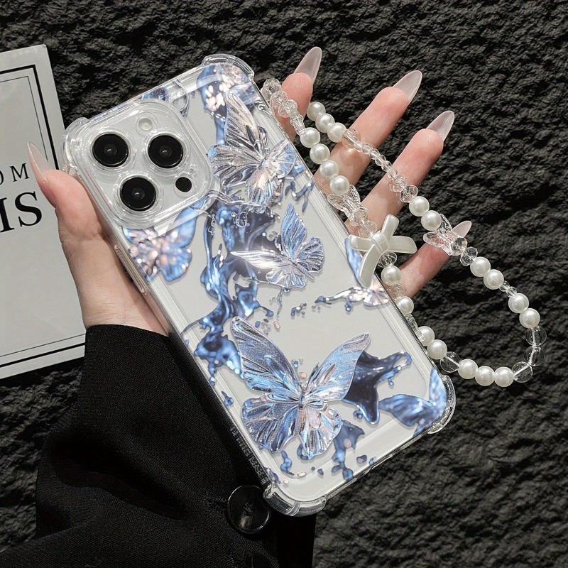 Blue Butterfly Transparent Pho - Phone Cases Best recension och pris