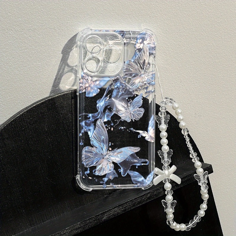 Blue Butterfly Transparent Pho - Phone Cases Best recension och pris