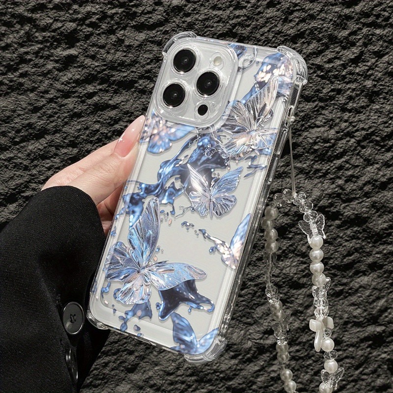 Blue Butterfly Transparent Pho - Phone Cases Best recension och pris
