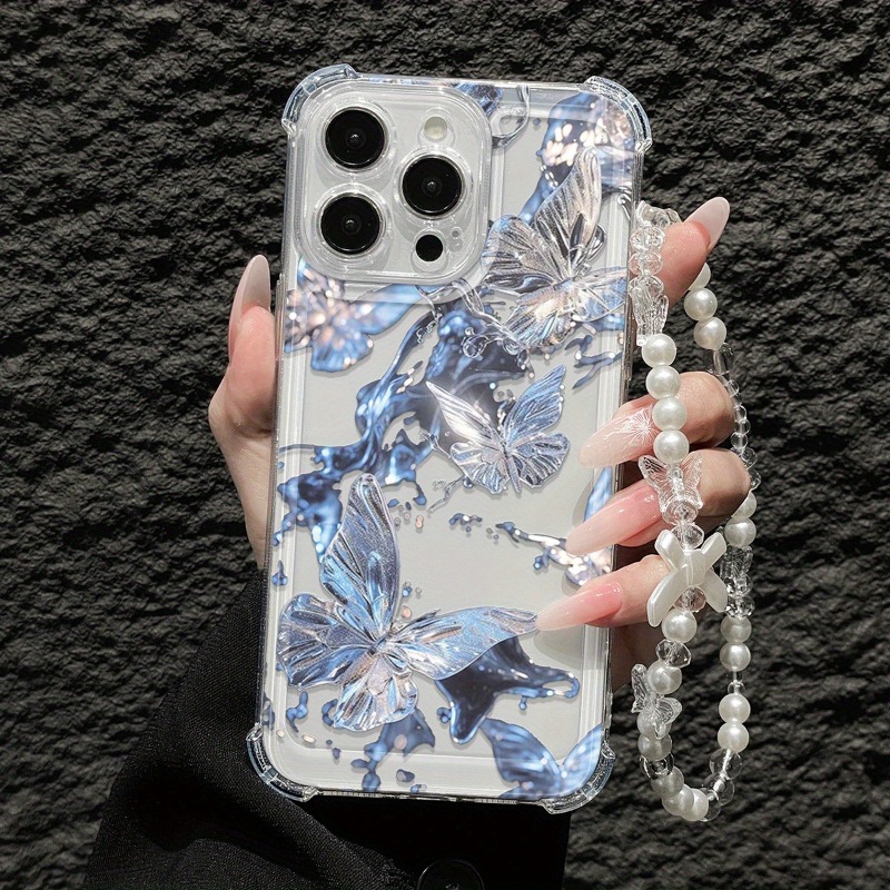 Blue Butterfly Transparent Pho - Phone Cases Best recension och pris