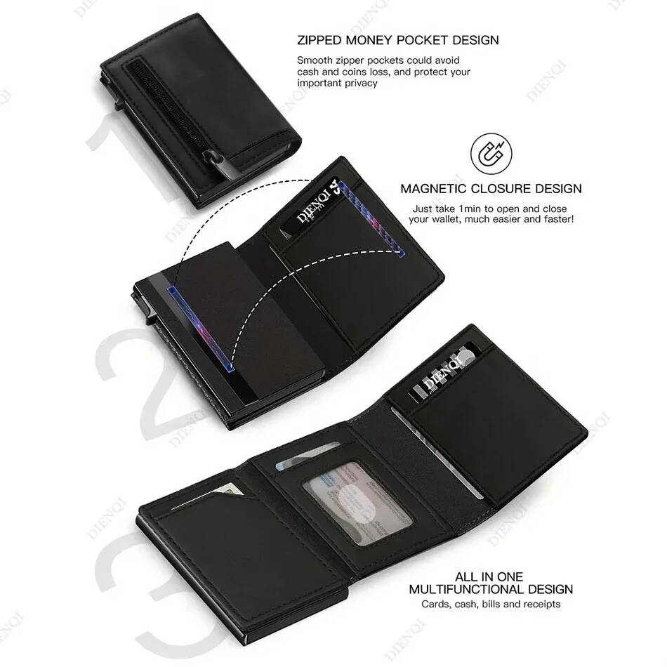 OUIO Rfid Credit Card Holder W - Card Holder Slim Case recension och pris