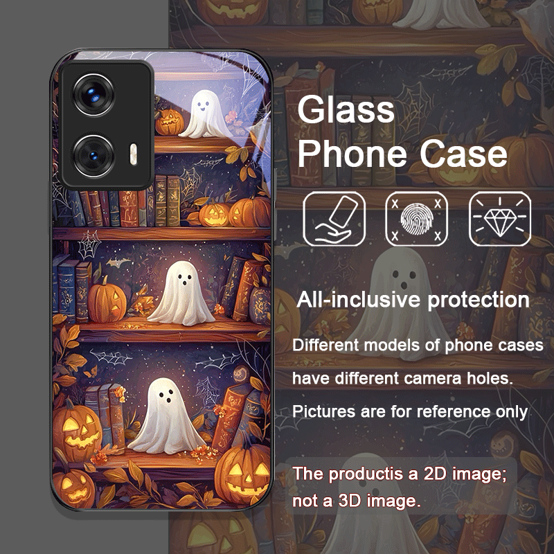 Halloween Pumpkin Ghost Booksh - Phone Cases For Motorola recension och pris