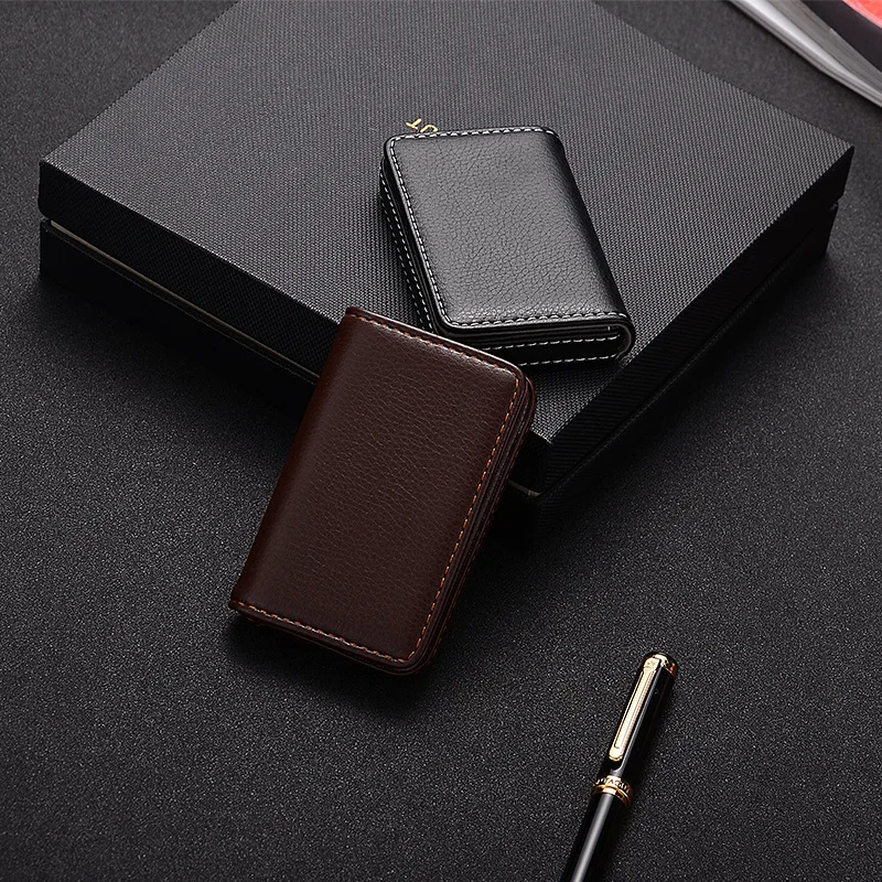 2026 PU Leather Business Card  - Card Holder Slim Case recension och pris