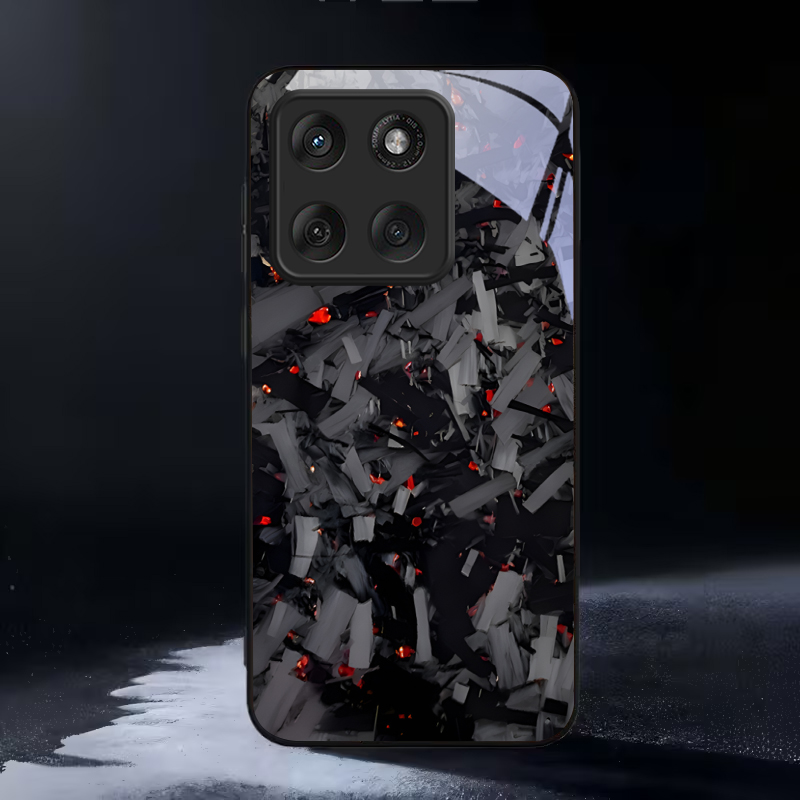 Dark Fragmented Embers Black G - Phone Cases For Motorola recension och pris