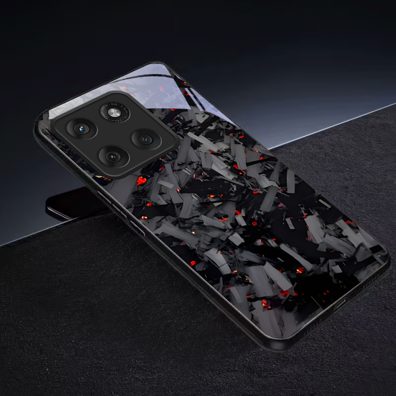 Dark Fragmented Embers Black G - Phone Cases For Motorola recension och pris