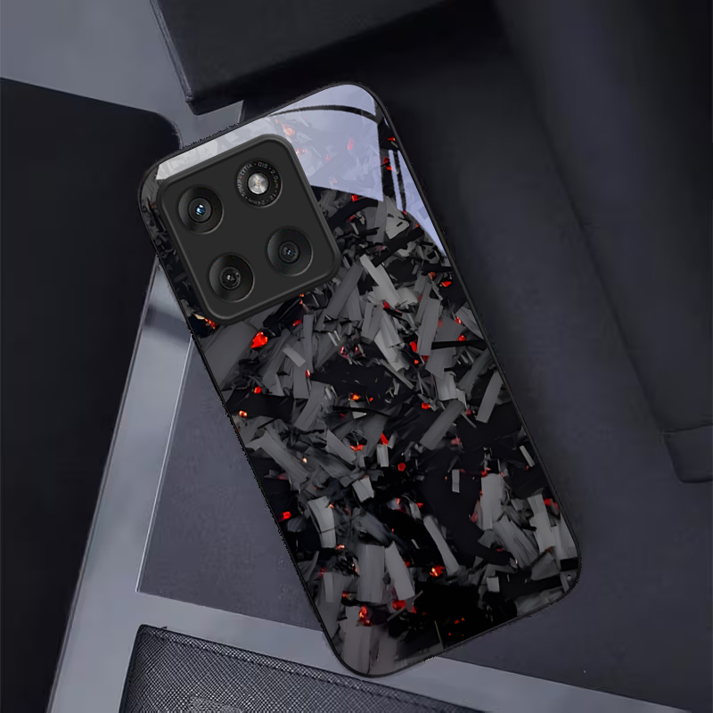 Dark Fragmented Embers Black G - Phone Cases For Motorola recension och pris