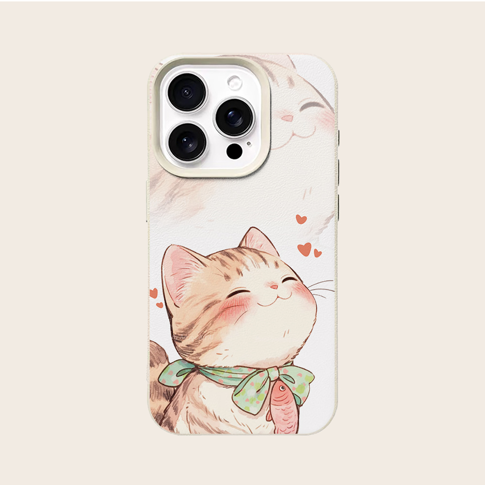 Orange Cat Fish Heart Phone Ca - Phone Cases Orange recension och pris