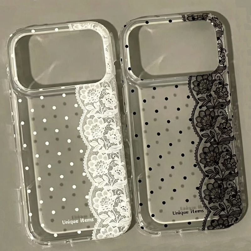 Ancient Art Vintage Lace Rose  - Phone Cases Polka Dot recension och pris