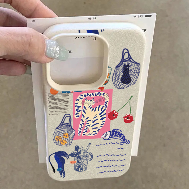 Cute Cherry Cat Print Phone Ca - Phone Cases Cherry recension och pris