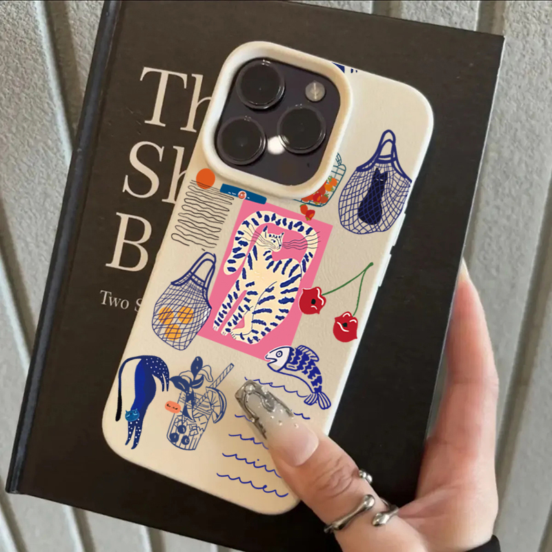 Cute Cherry Cat Print Phone Ca - Phone Cases Cherry recension och pris