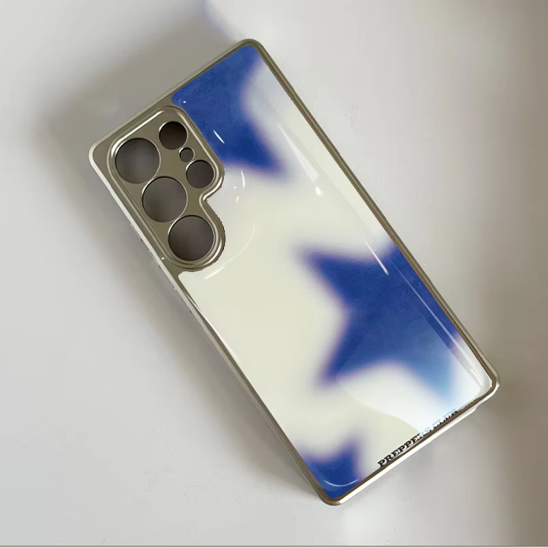 Korean Ins Blue star gradient  - Phone Cases Blue recension och pris