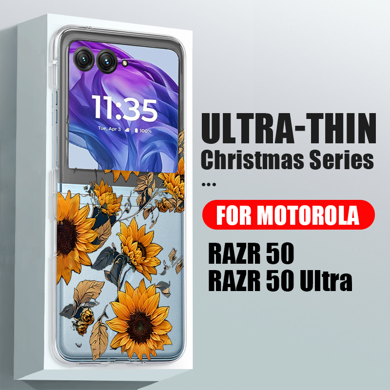Sunflowers Pattern Clear Phone - Phone Cases For Motorola recension och pris