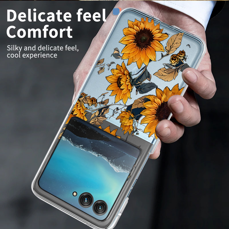 Sunflowers Pattern Clear Phone - Phone Cases For Motorola recension och pris