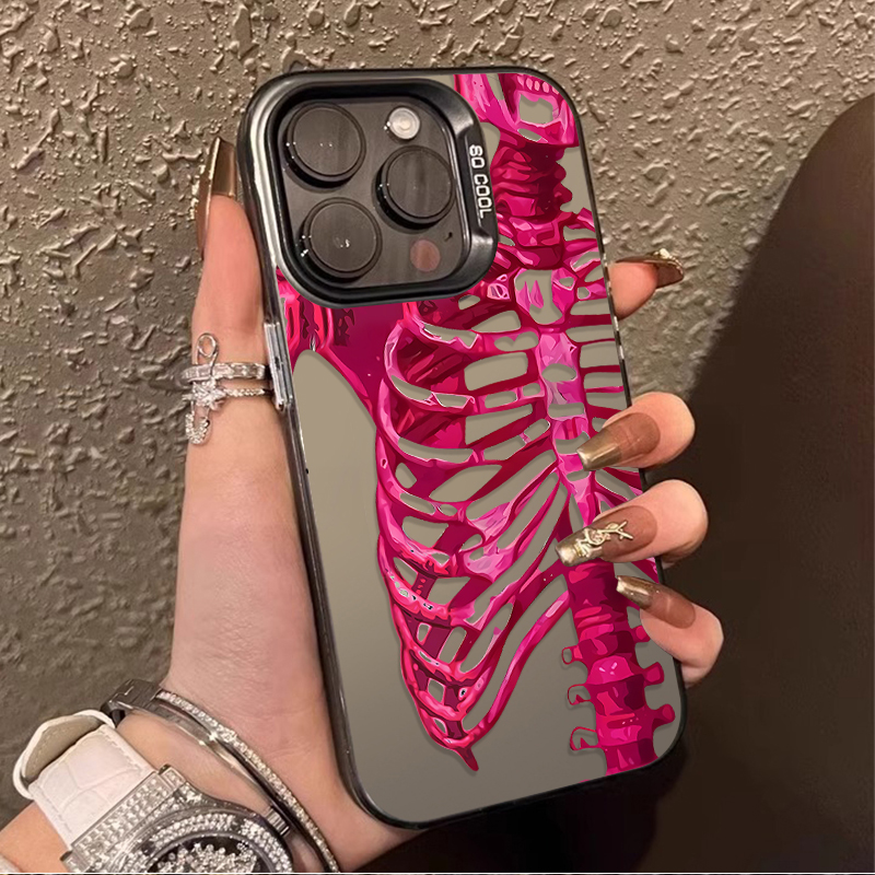 Luxury Pink Green Skull Phone  - Phone Cases Best recension och pris