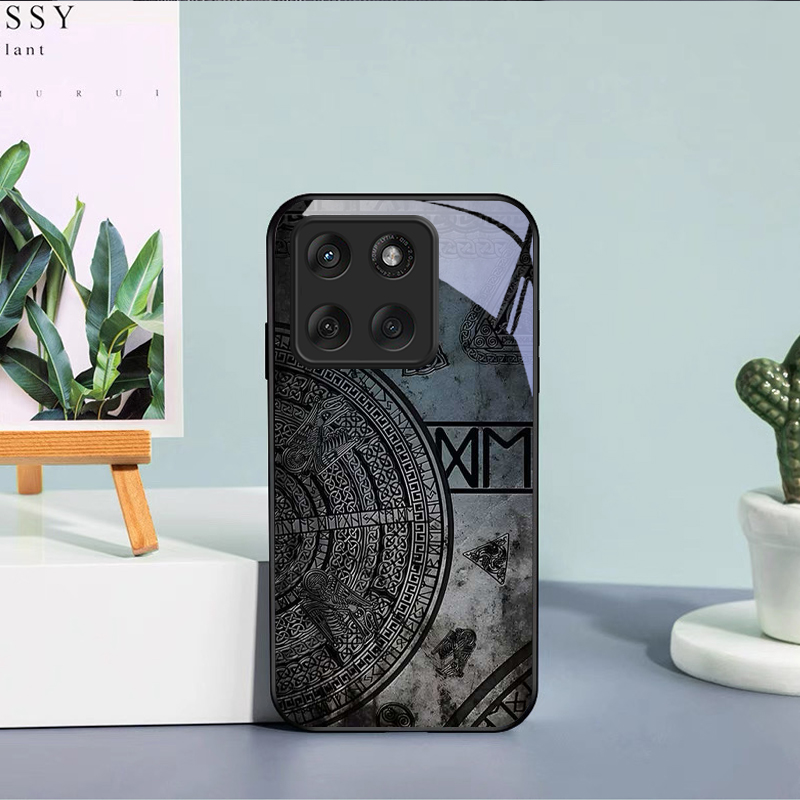 Ancient Norse Codex Black Glas - Phone Cases For Motorola recension och pris