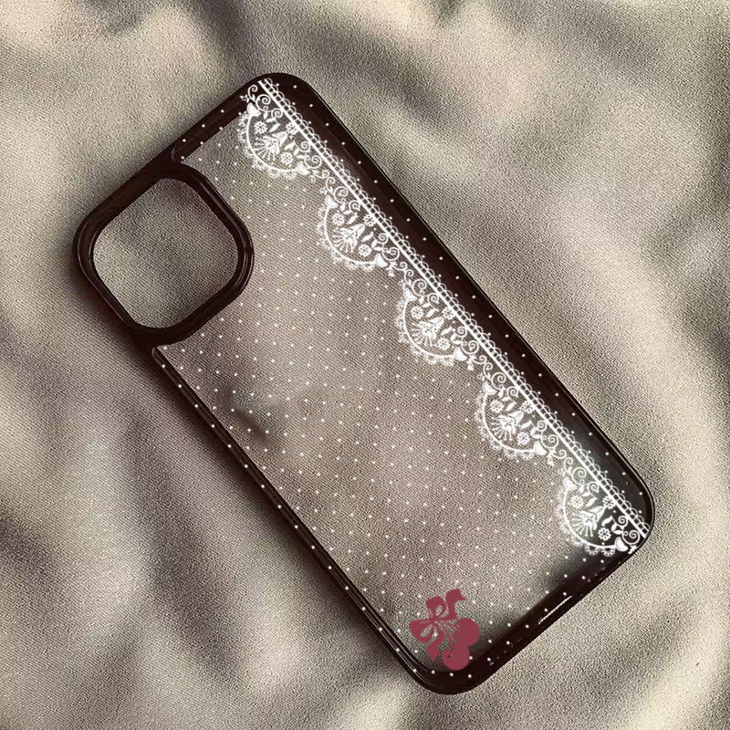 Cute Cherry Bow White Lace Pol - Phone Cases Cherry recension och pris