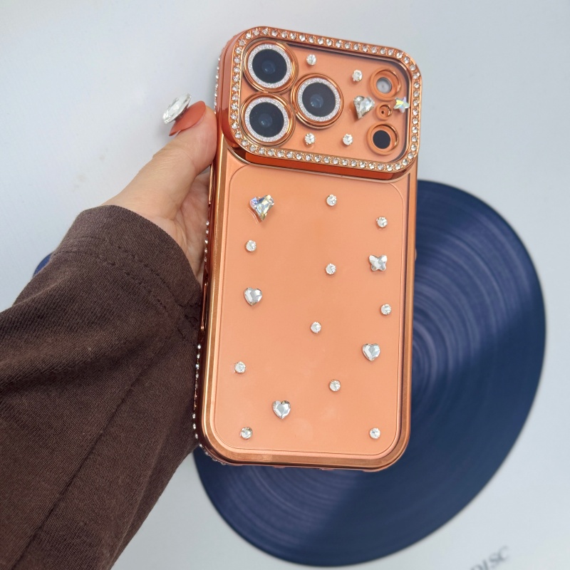Handmade Jewelled Crystal Plat - Phone Cases Orange recension och pris