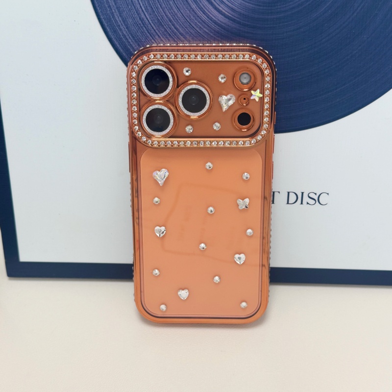 Handmade Jewelled Crystal Plat - Phone Cases Orange recension och pris