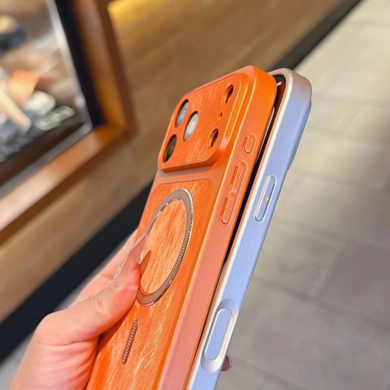 Luxurious New Orange Retro Fea - Phone Cases Orange recension och pris