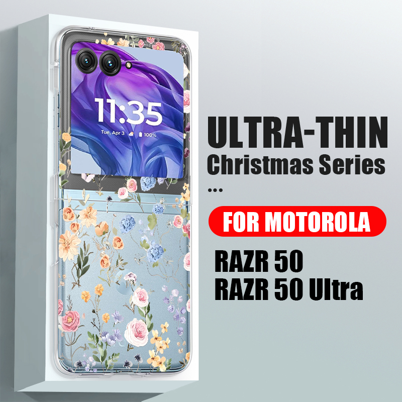 White Flowers Pattern Phone Ca - Phone Cases For Motorola recension och pris