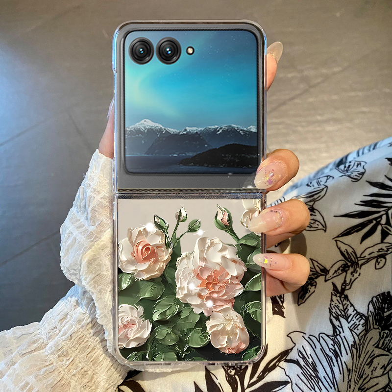 White Flowers Pattern Phone Ca - Phone Cases For Motorola recension och pris