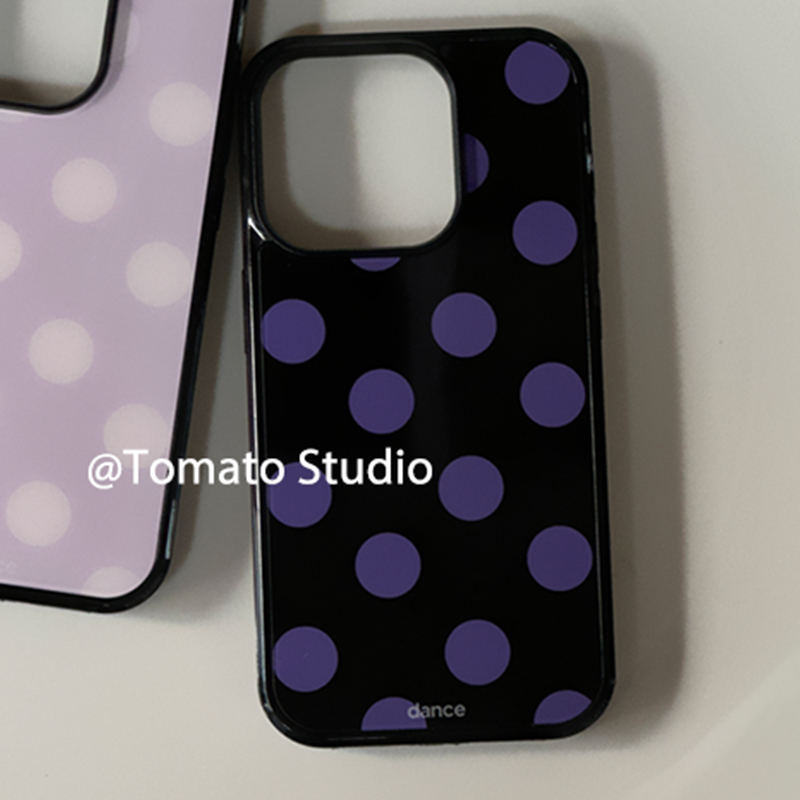 Korean Ins Fashion Purple Polk - Phone Cases Polka Dot recension och pris