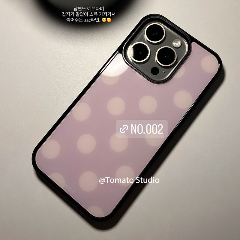 Korean Ins Fashion Purple Polk - Phone Cases Polka Dot recension och pris