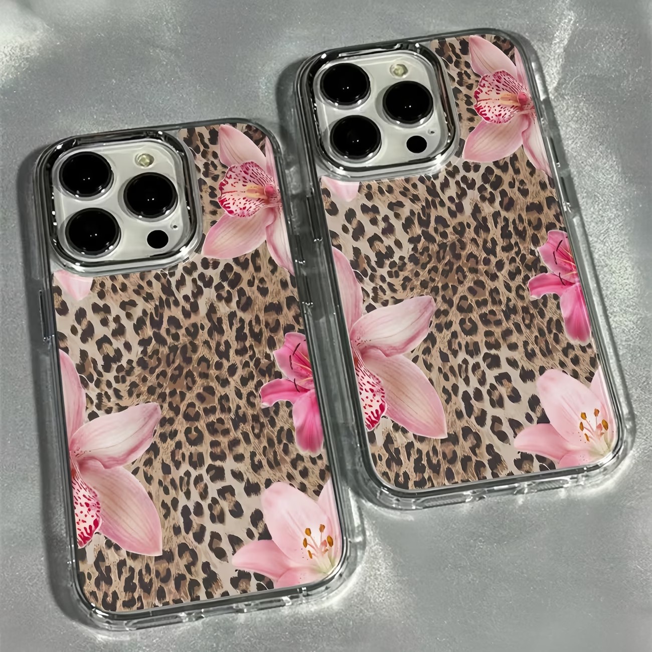 Leopard Print Lily Flower Tran - Phone Cases Best recension och pris