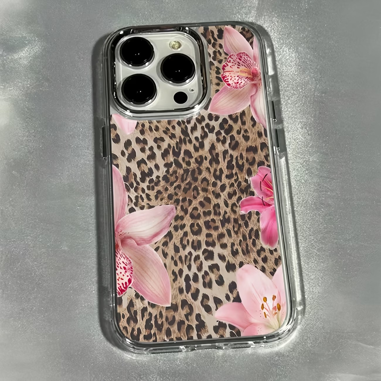 Leopard Print Lily Flower Tran - Phone Cases Best recension och pris