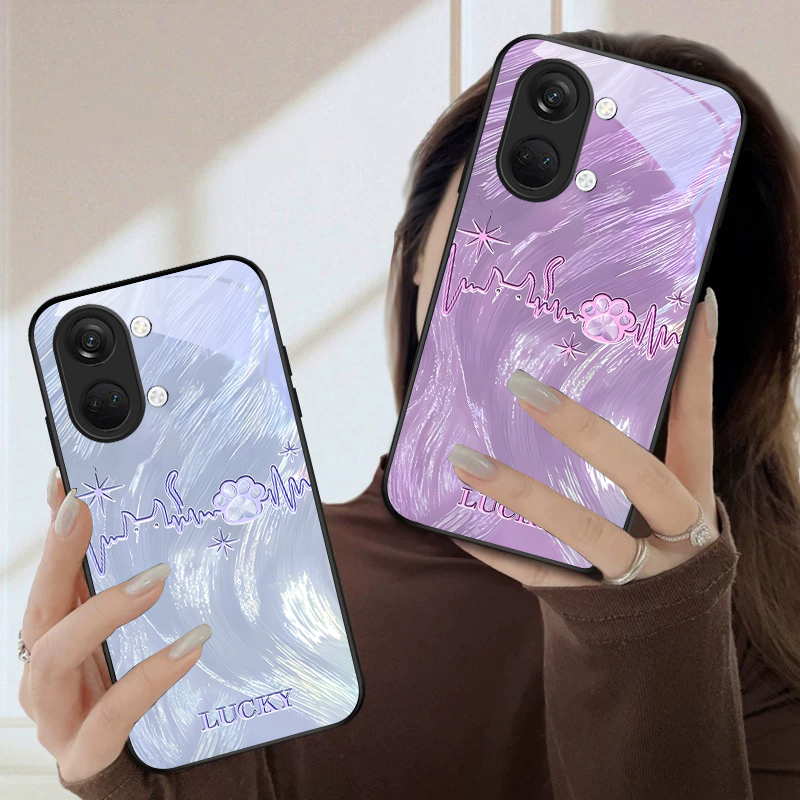 Lucky heartbeat paw print For  - Phone Cases Oneplus recension och pris