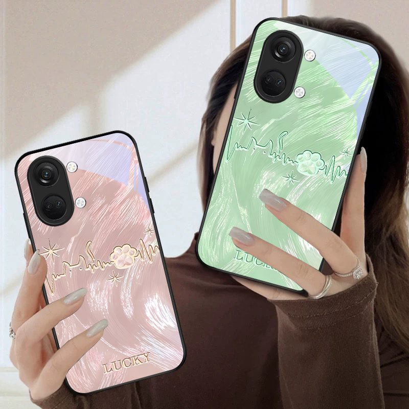 Lucky heartbeat paw print For  - Phone Cases Oneplus recension och pris