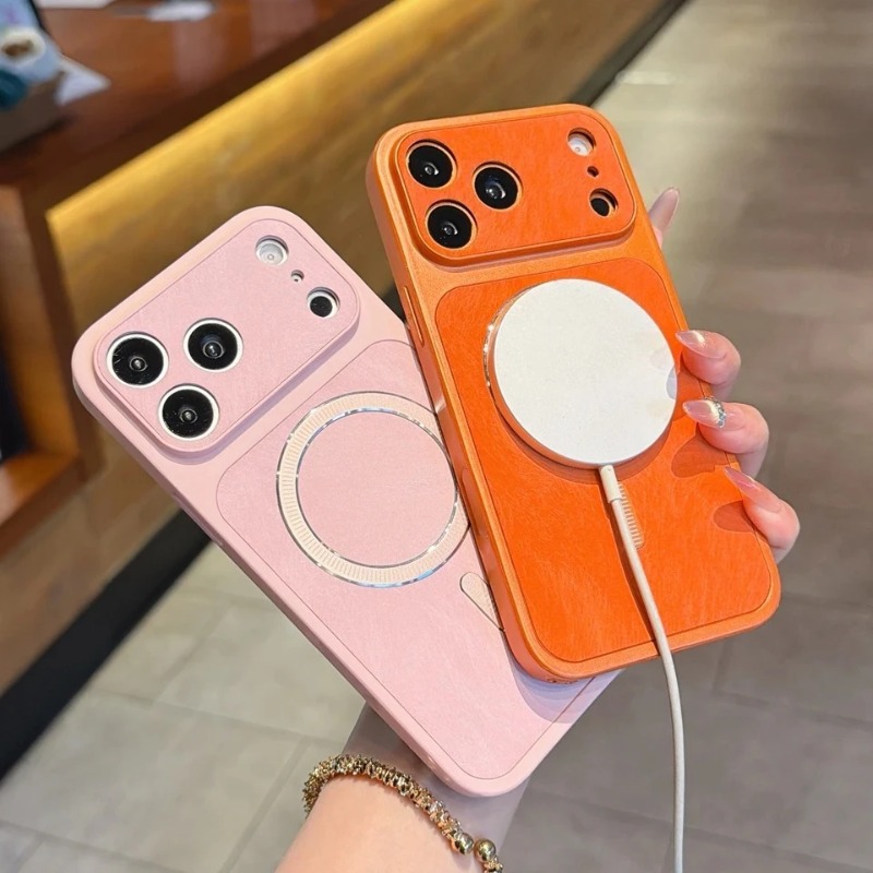 Luxurious New Orange Retro Fea - Phone Cases Orange recension och pris