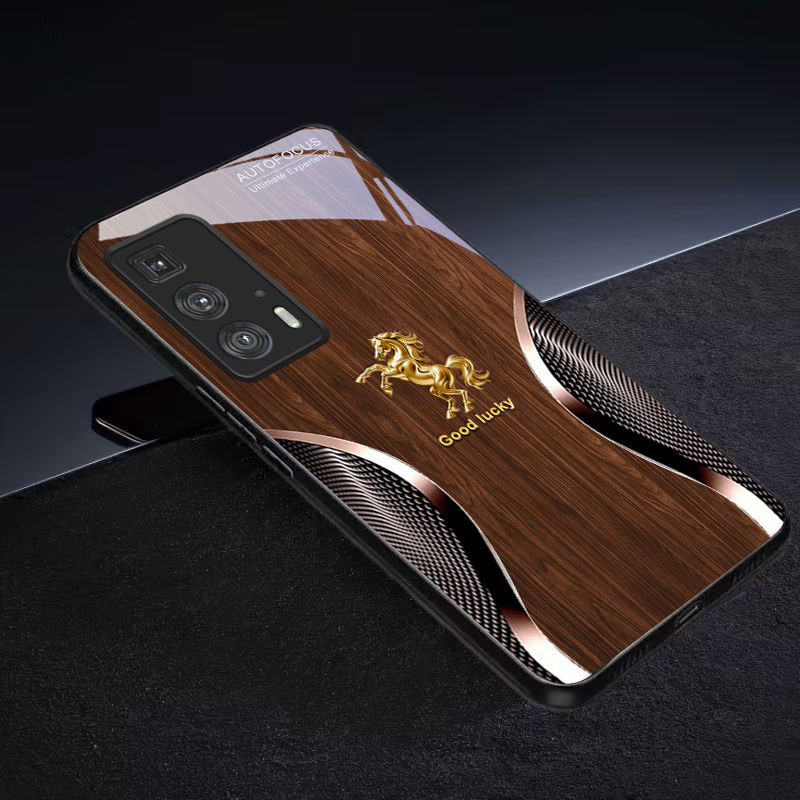 Golden Steed Fortune Black Gla - Phone Cases For Motorola recension och pris