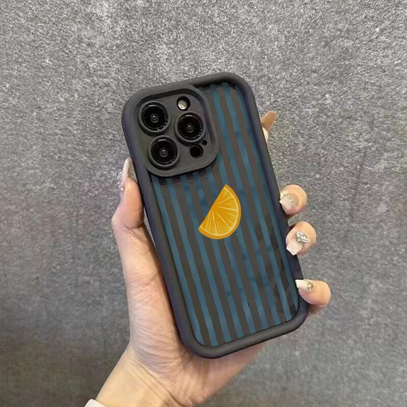 Striped Lemon Slice Pattern Ph - Apple Iphone 15 recension och pris