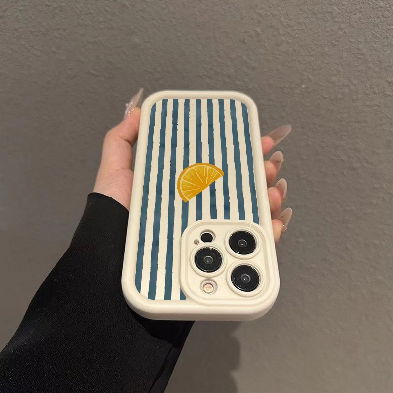 Striped Lemon Slice Pattern Ph - Apple Iphone 15 recension och pris